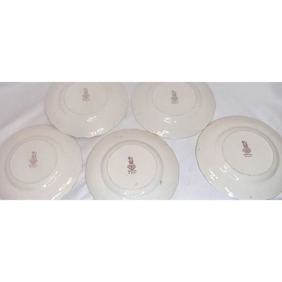 Royal Doulton England Grantham 5 Bread Dessert Plates Farmhouse Vintage - Picture 2 of 6